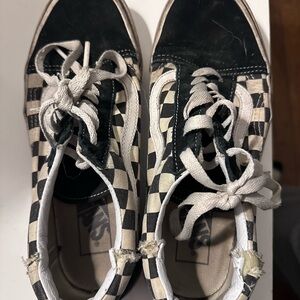 Checkered Black and White Sneakers